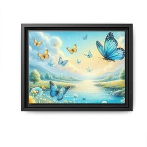 Butterfly picture wall decor 
Size: 12" x 9" (Horizontal